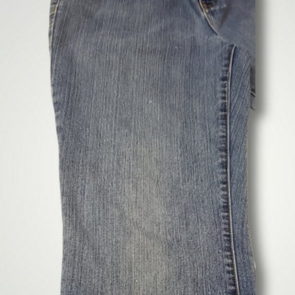 Boot Cut Stretch Light Medium Wash Jeans Womens Size 6A - Picture 6 of 8